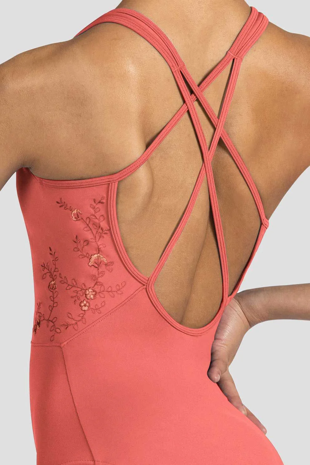 Ladies Fleur Floral Tank Leotard - Image 3