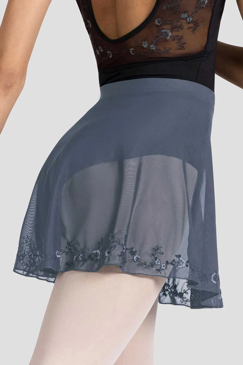 Ladies Hana Floral Mesh Skirt - Image 3