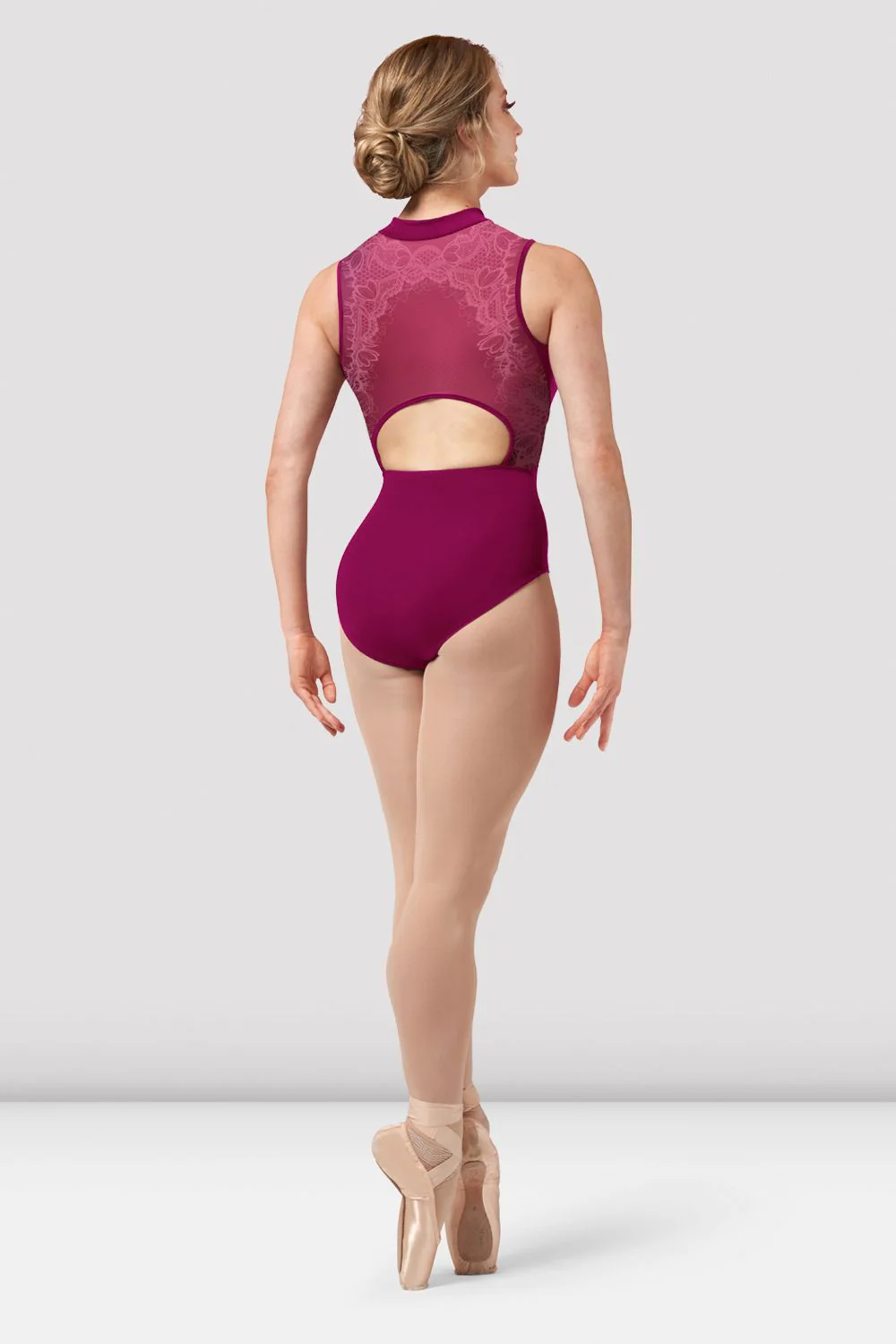 Ladies Harper Zip Front Leotard - Image 2