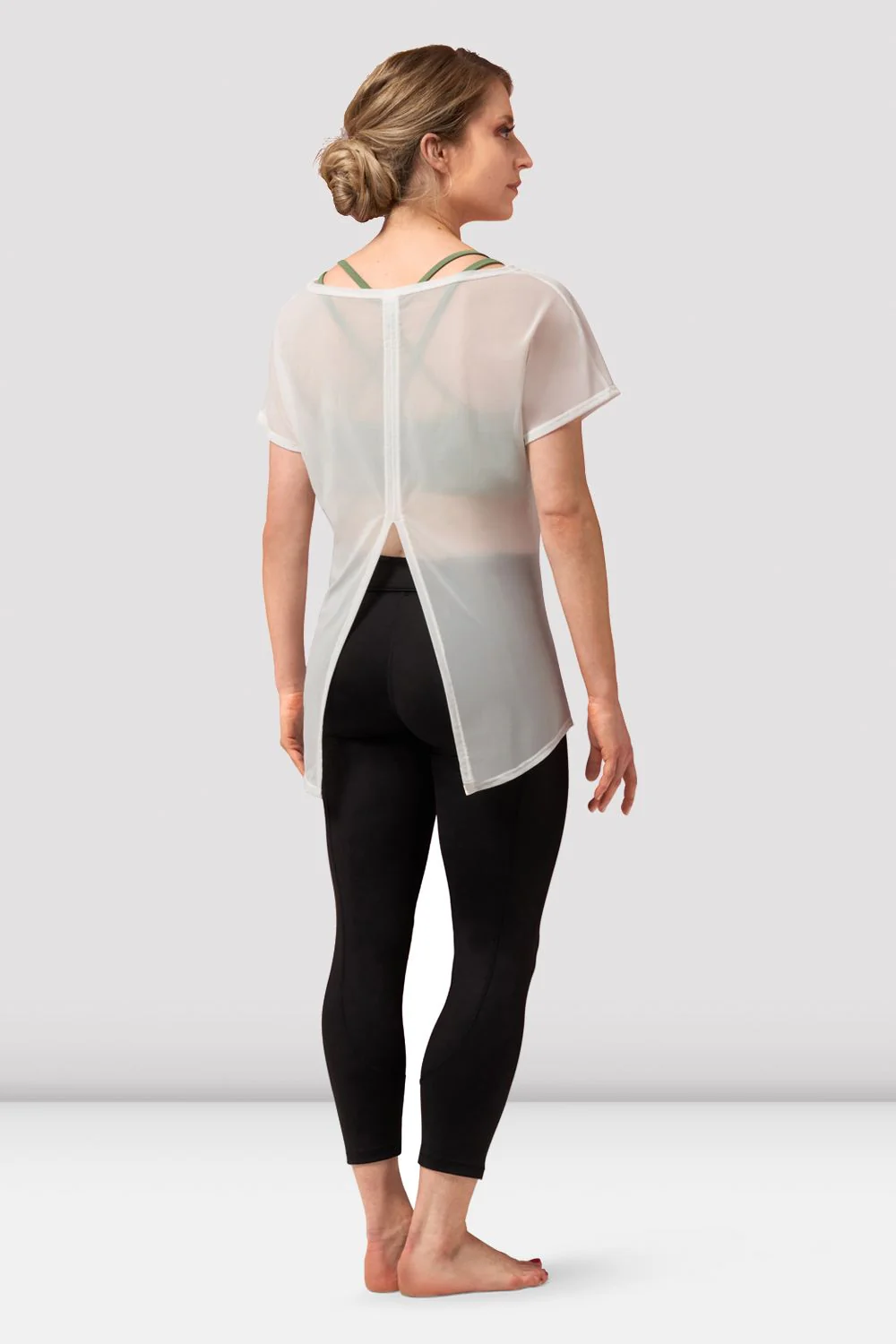 Ladies Haylee Mesh Tie Back Top - Image 2