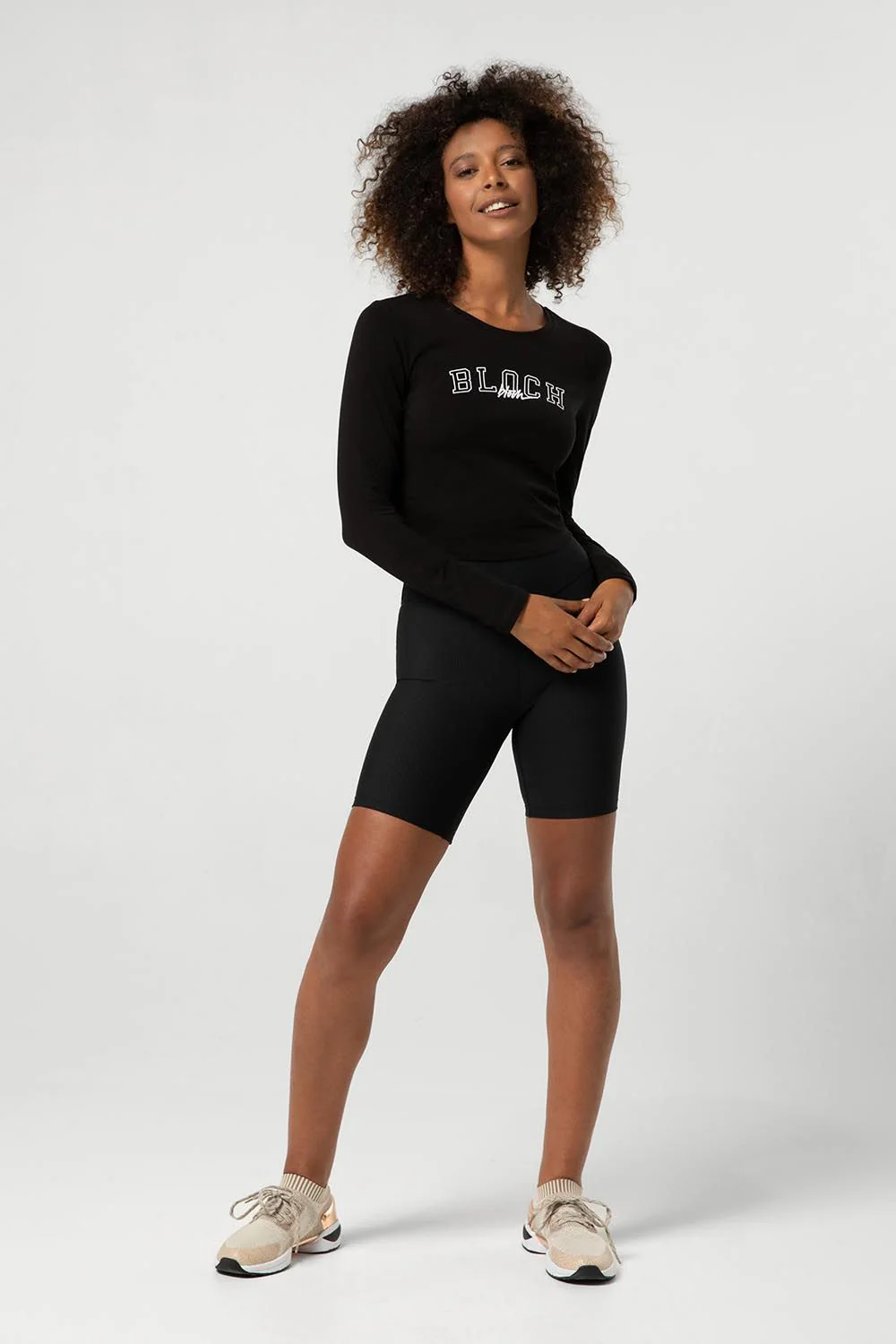 Ladies Heritage Bloch Print Fitted Long Sleeve Tee