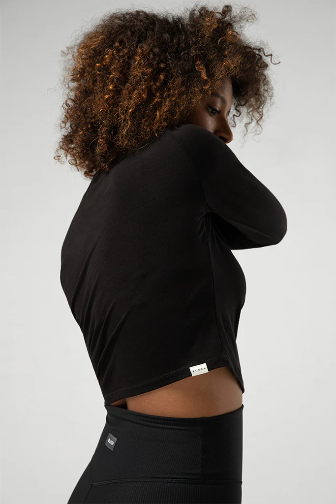Ladies Heritage Bloch Print Fitted Long Sleeve Tee - Image 4