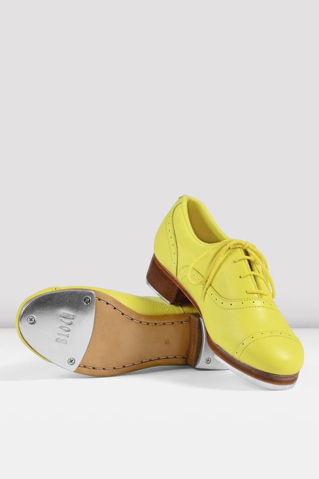 Ladies Jason Samuels Smith Pebble Leather Tap Shoes - Image 3