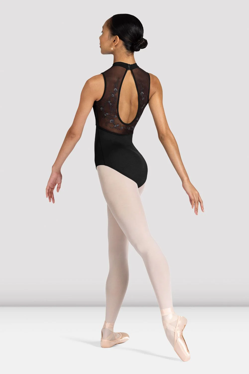 Ladies Kali Floral Open Back Leotard - Image 2