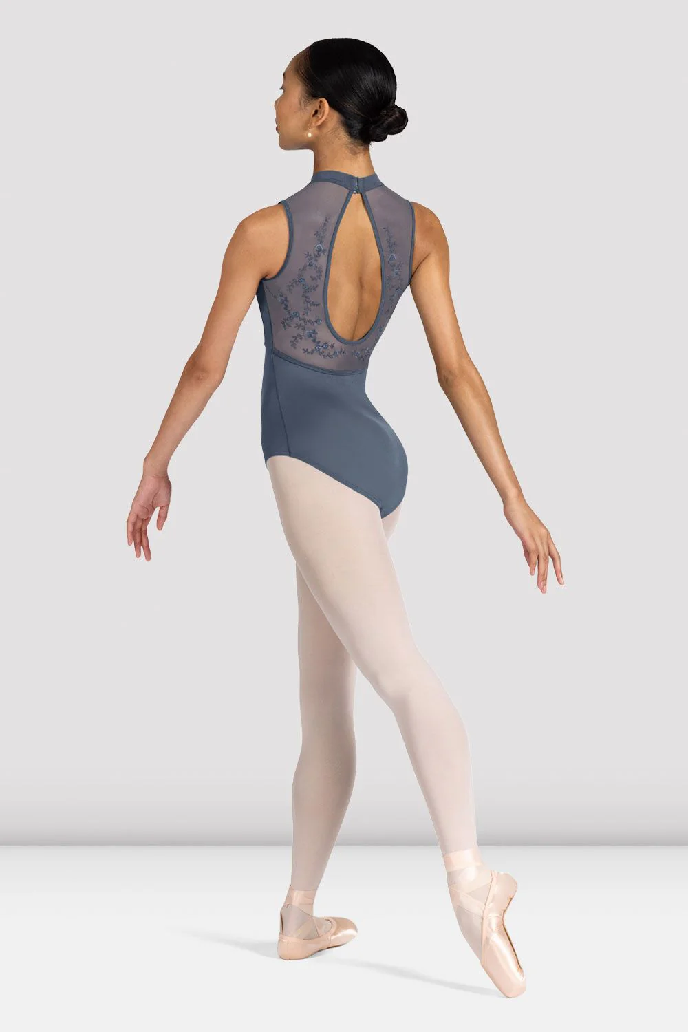 Ladies Kali Floral Open Back Leotard - Image 2