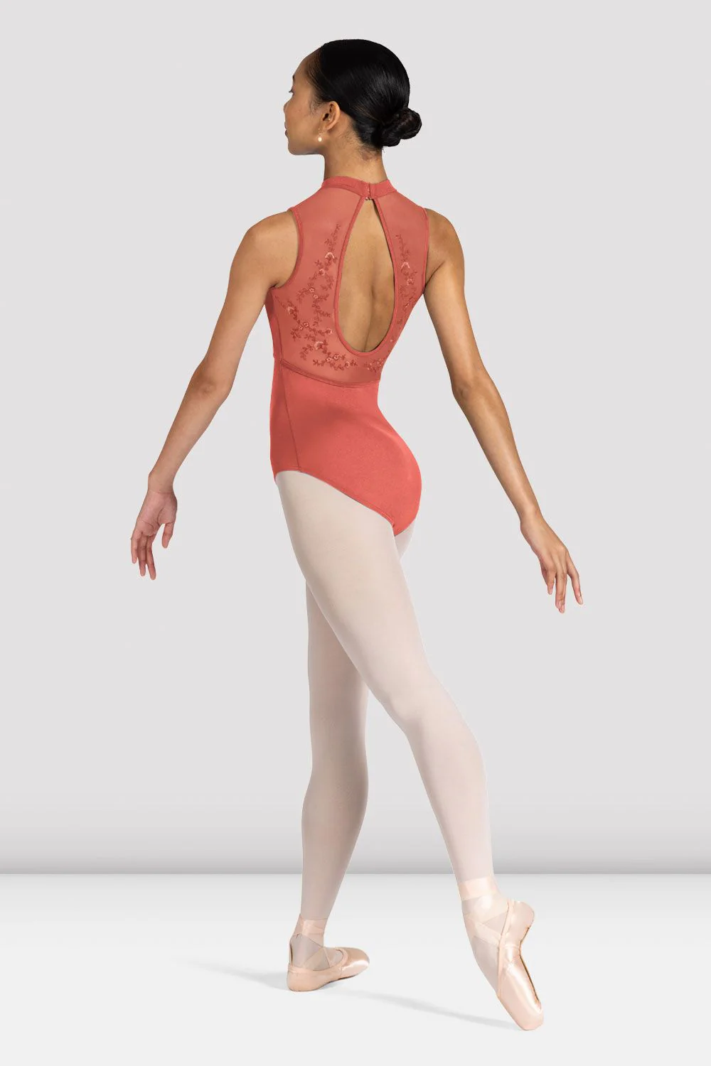 Ladies Kali Floral Open Back Leotard - Image 2