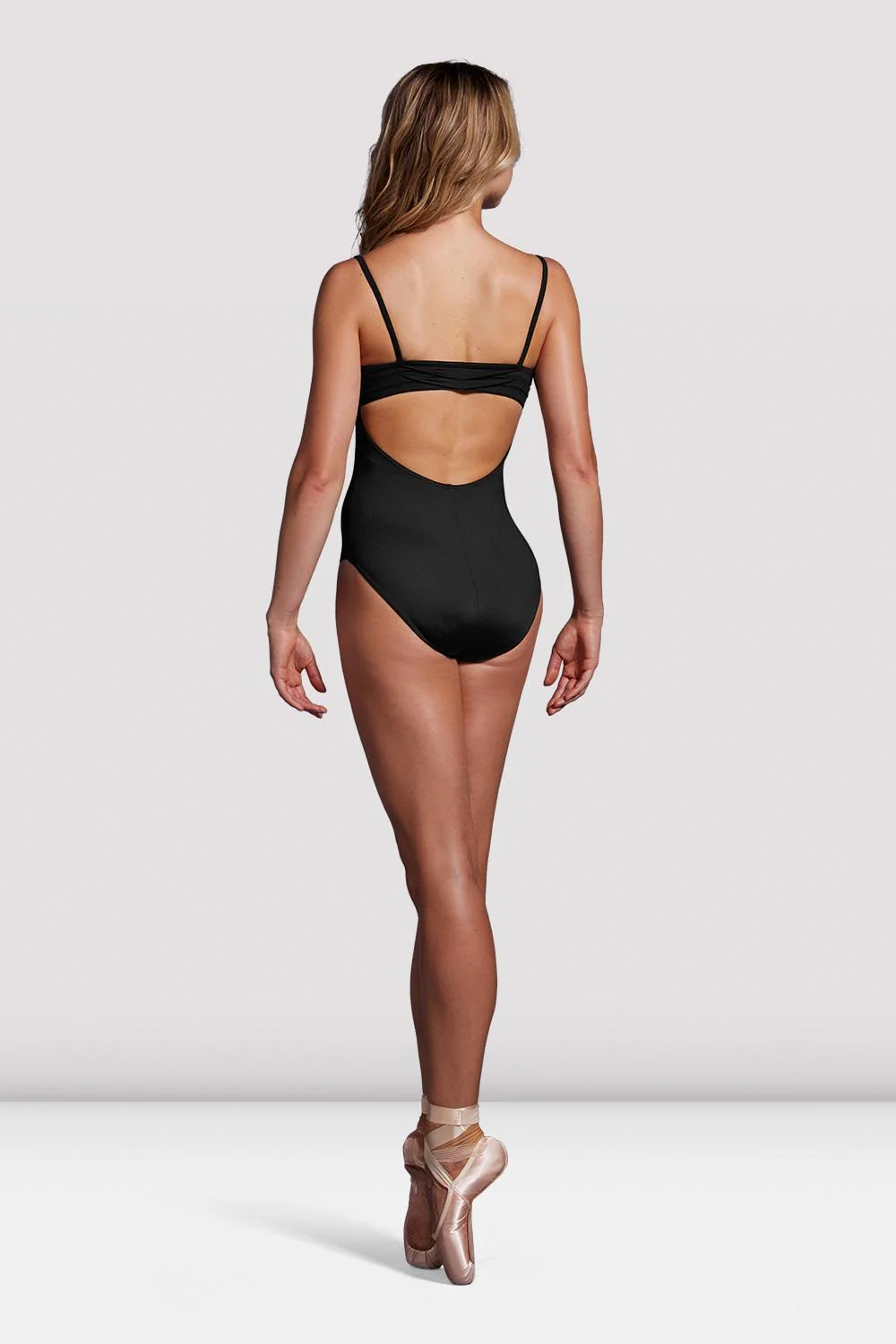Ladies Mirella Black Label Ruched Camisole Leotard - Image 2
