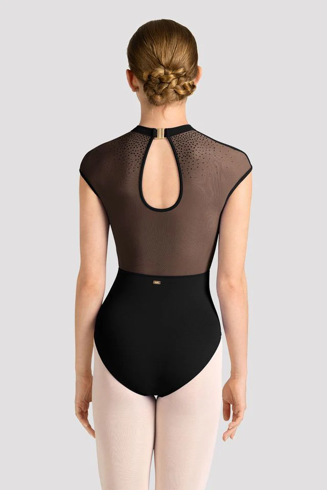 Ladies Mirella Celeste Cap Sleeve Printed Leotard - Image 3