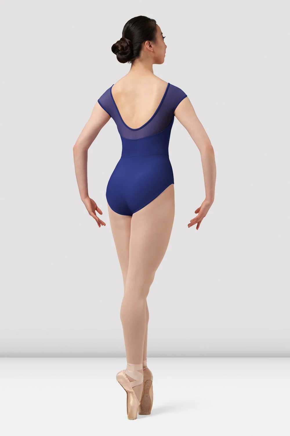 Ladies Mirella Chevron Boat Neck Leotard - Image 2