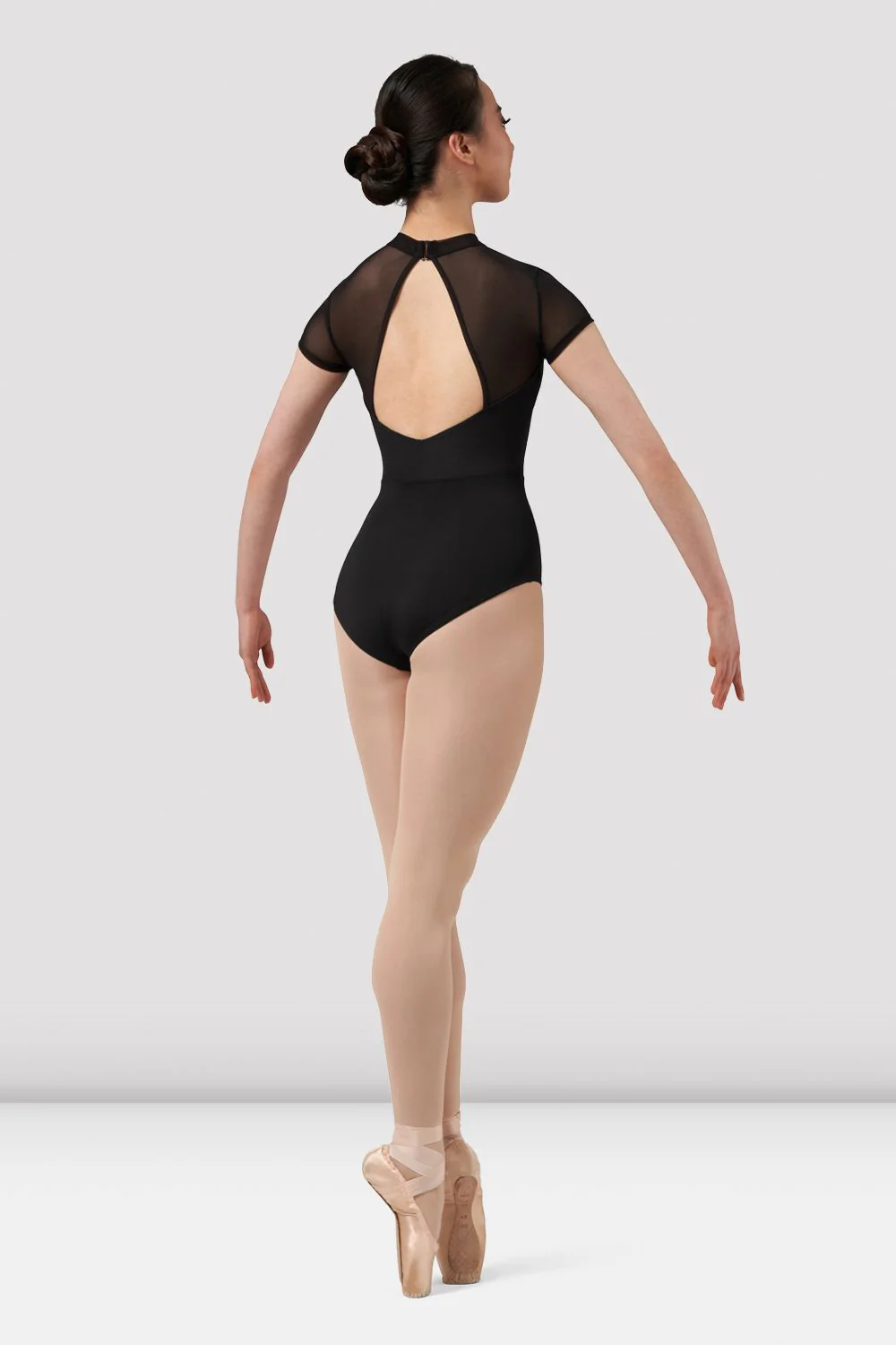 Ladies Mirella Chevron Cap Sleeve Leotard - Image 2