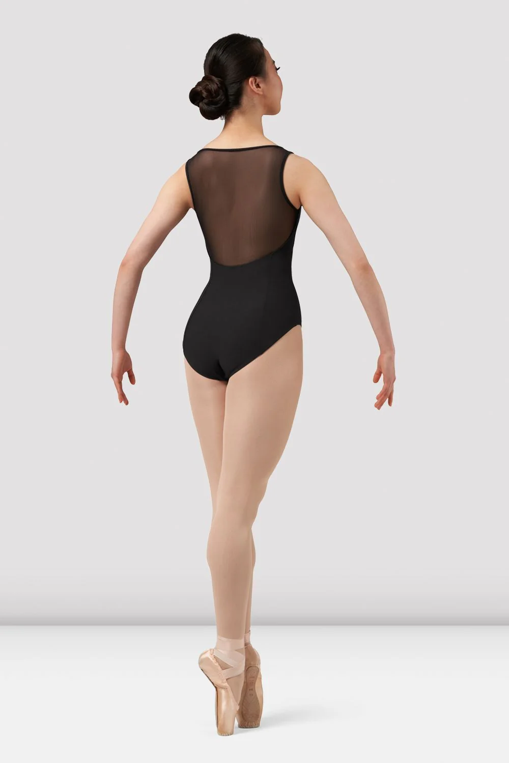 Ladies Mirella Chevron Mesh Back Leotard - Image 2