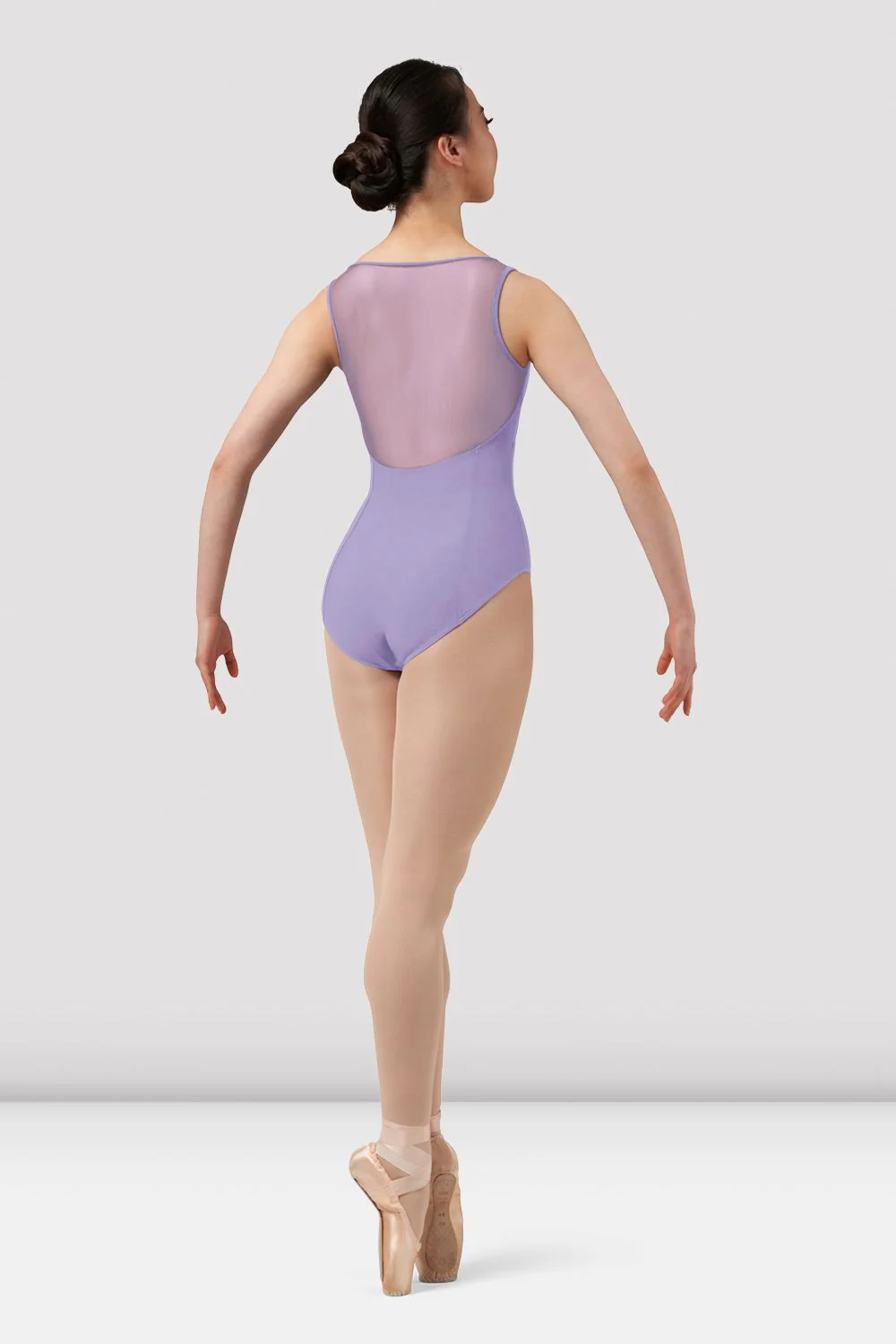 Ladies Mirella Chevron Mesh Back Leotard - Image 2