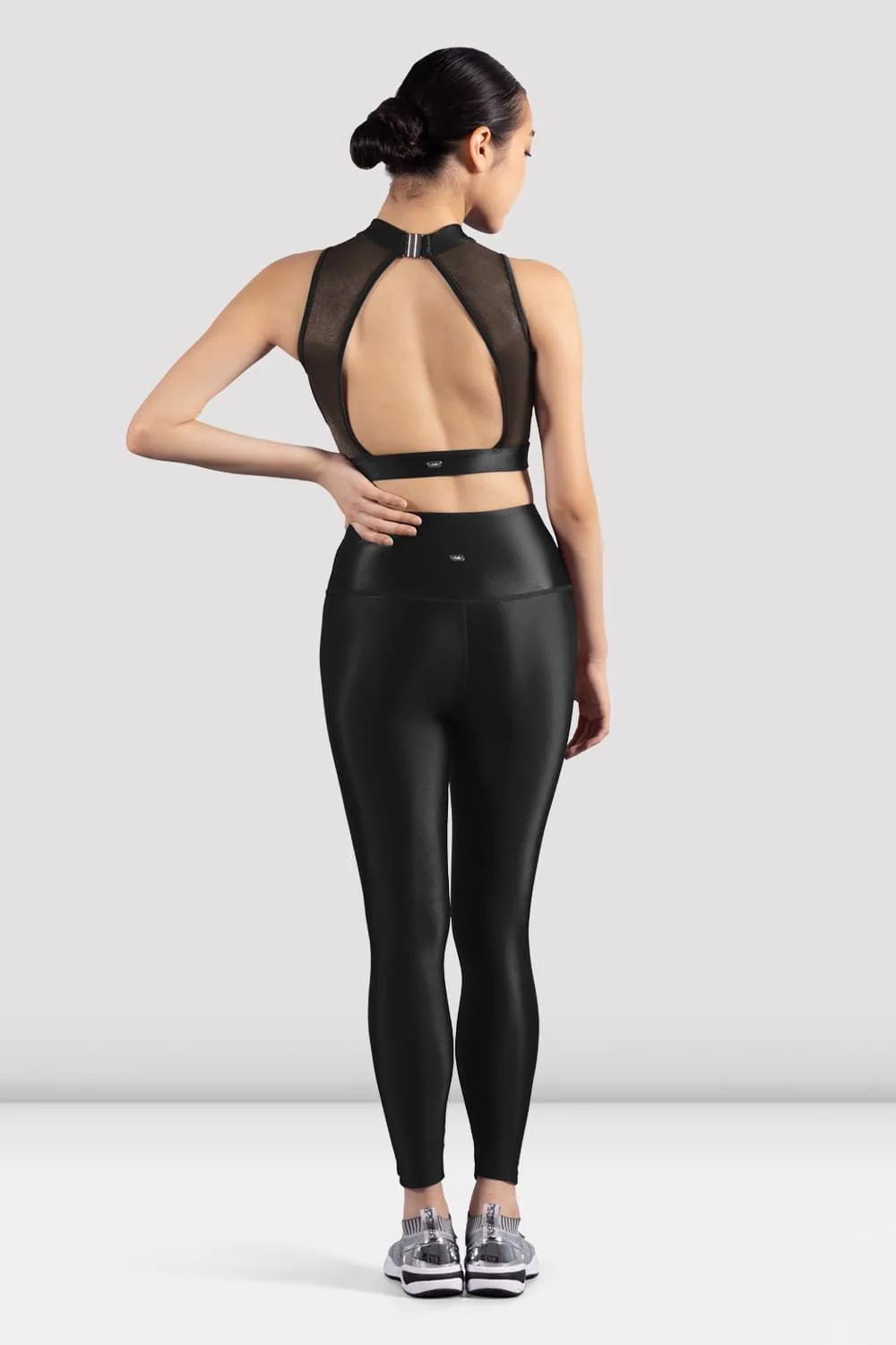 Ladies Mirella Glow High Neck Crop Top - Image 2