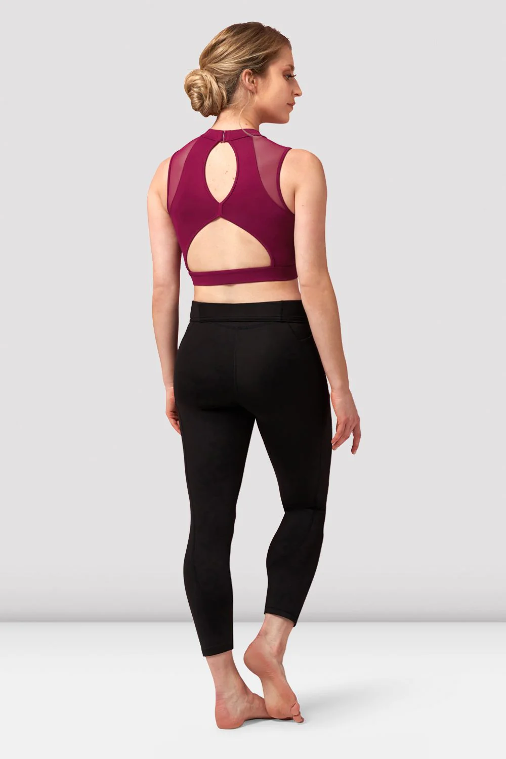 Ladies Natalia Open Back Crop Top - Image 2