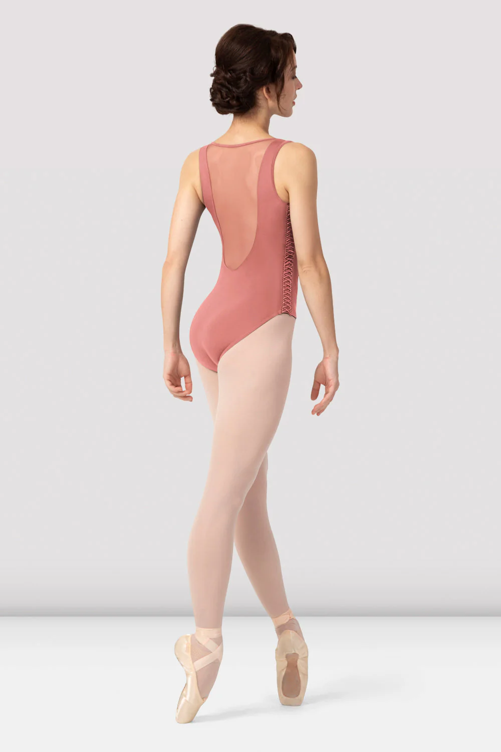 Ladies Sonnet Lace Up Tank Leotard - Image 2