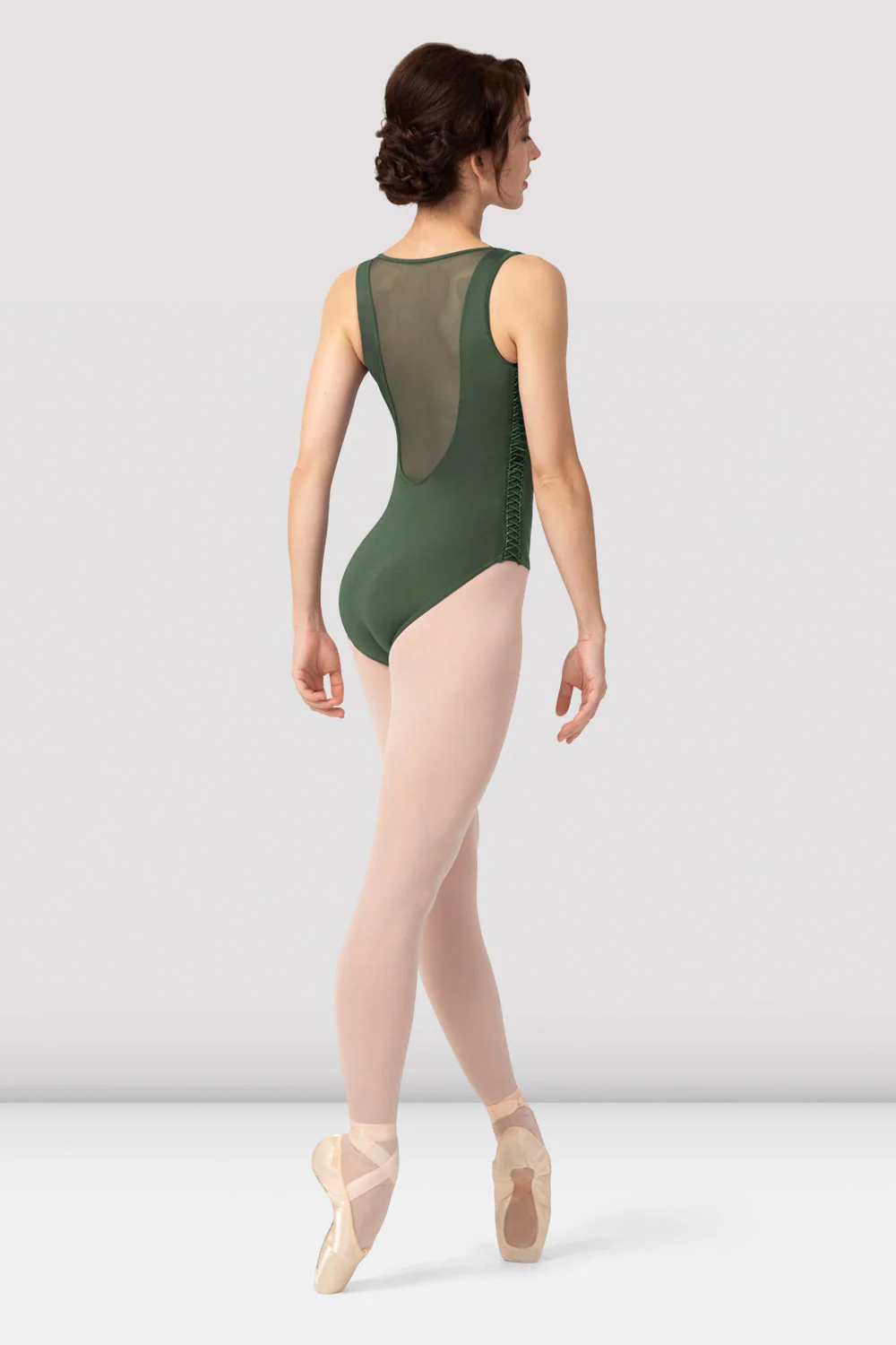 Ladies Sonnet Lace Up Tank Leotard - Image 2