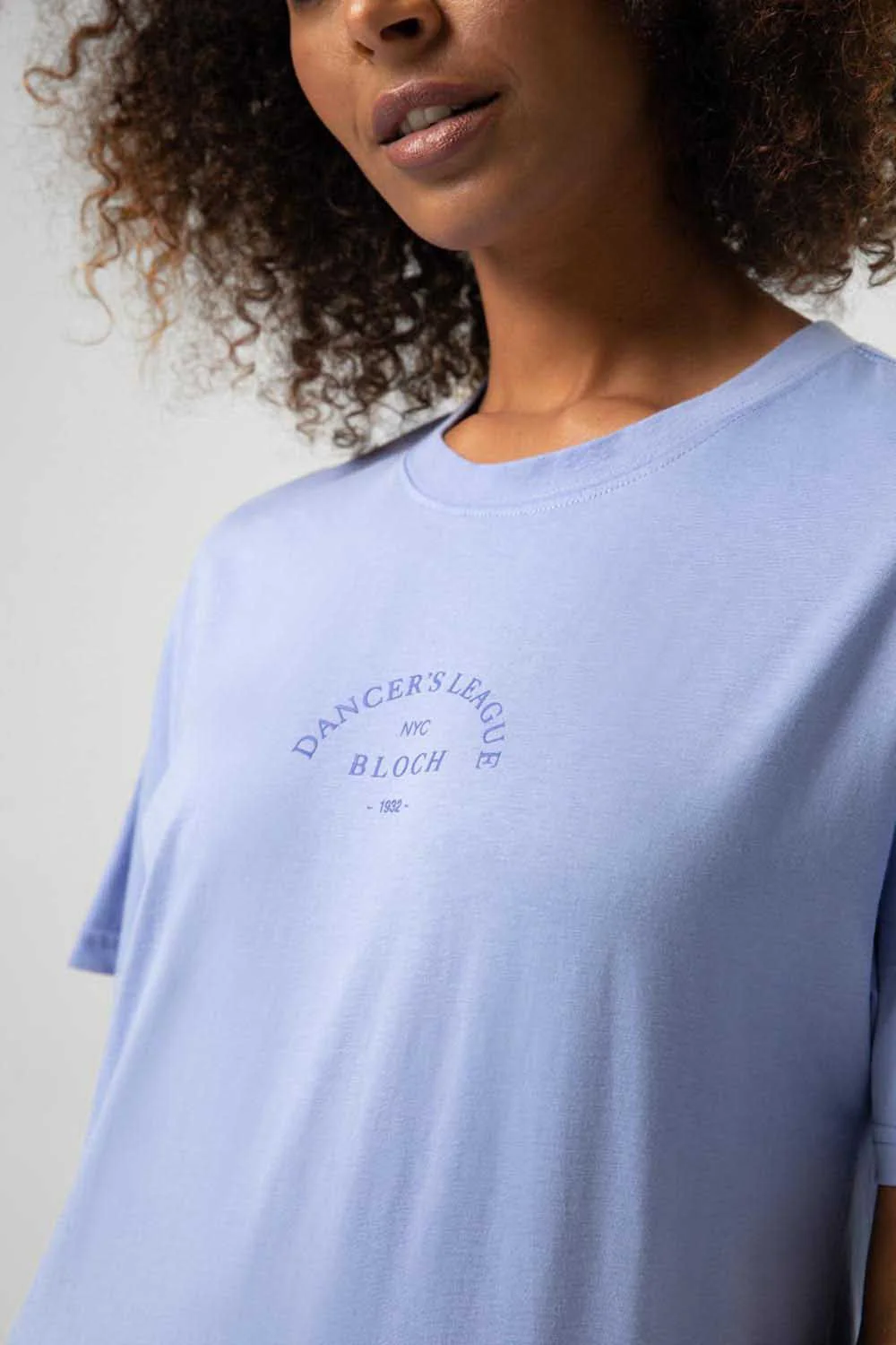 Ladies Tonal Bloch Print Oversized Tee - Image 2