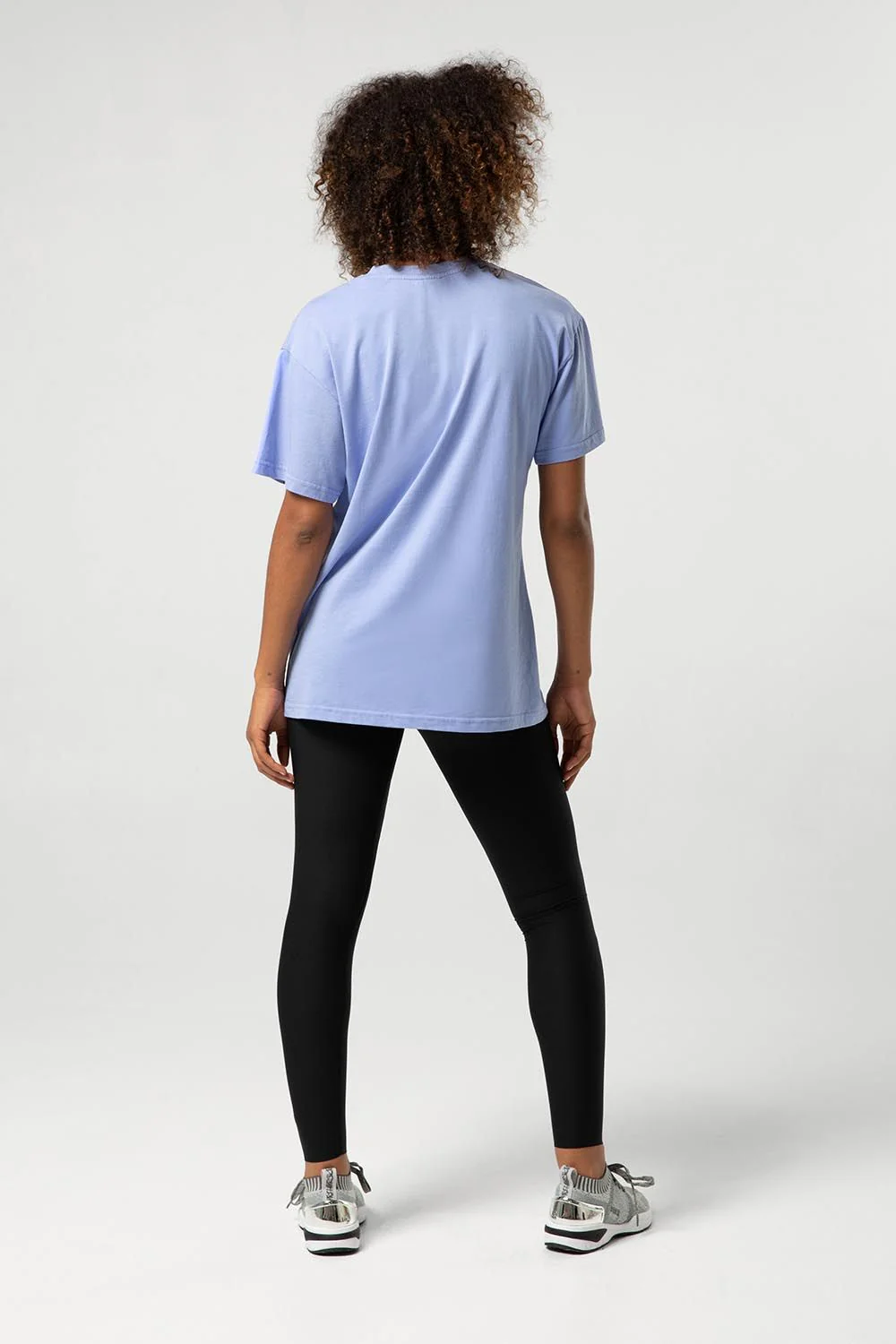Ladies Tonal Bloch Print Oversized Tee - Image 3