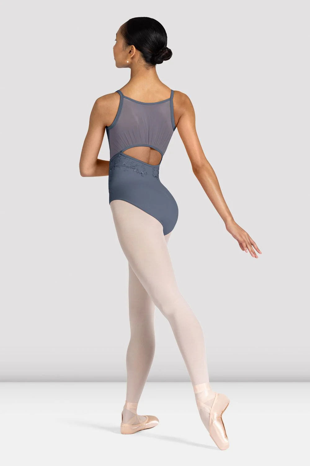 Ladies Zinnia Floral Scoop Neck Leotard - Image 2
