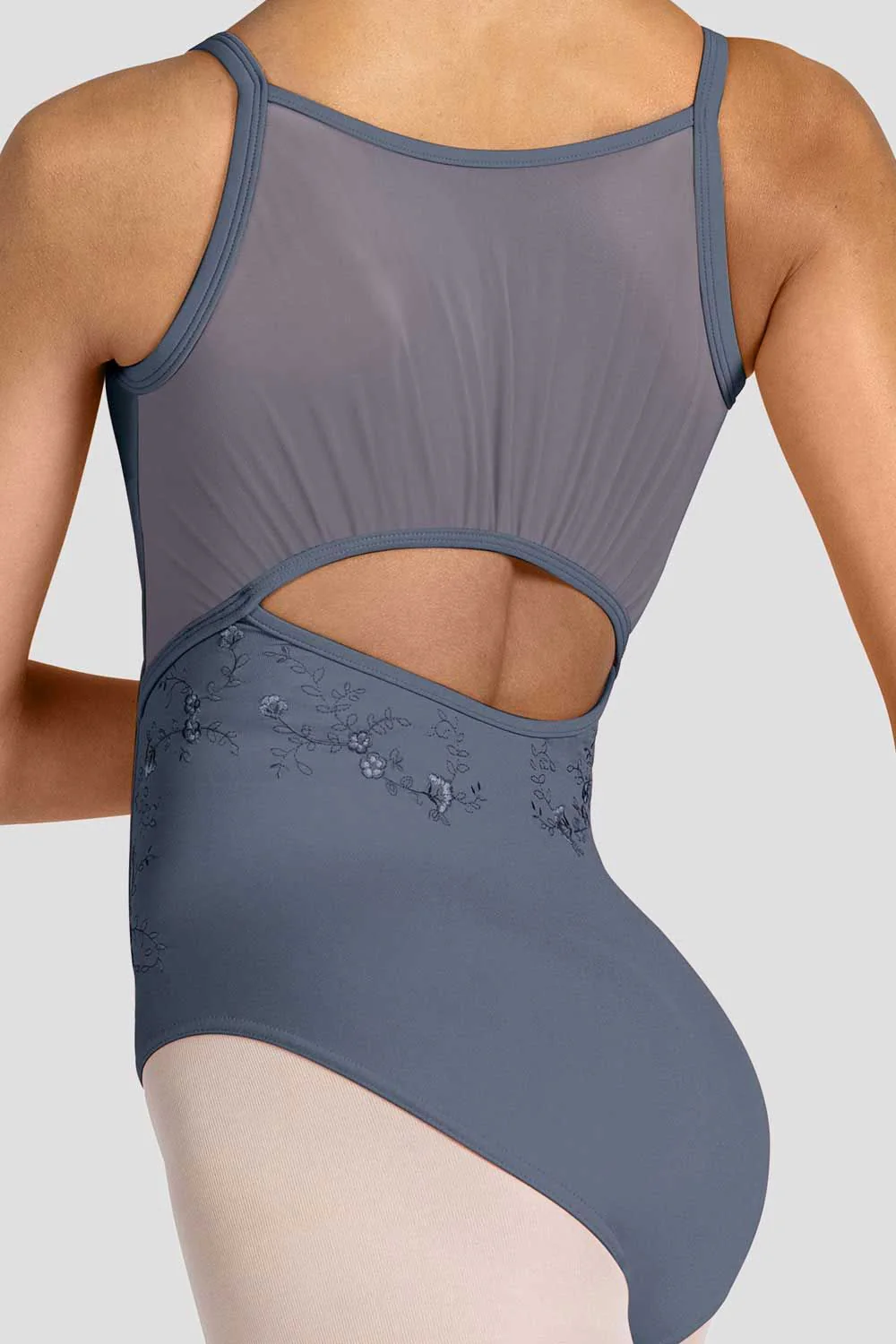 Ladies Zinnia Floral Scoop Neck Leotard - Image 3