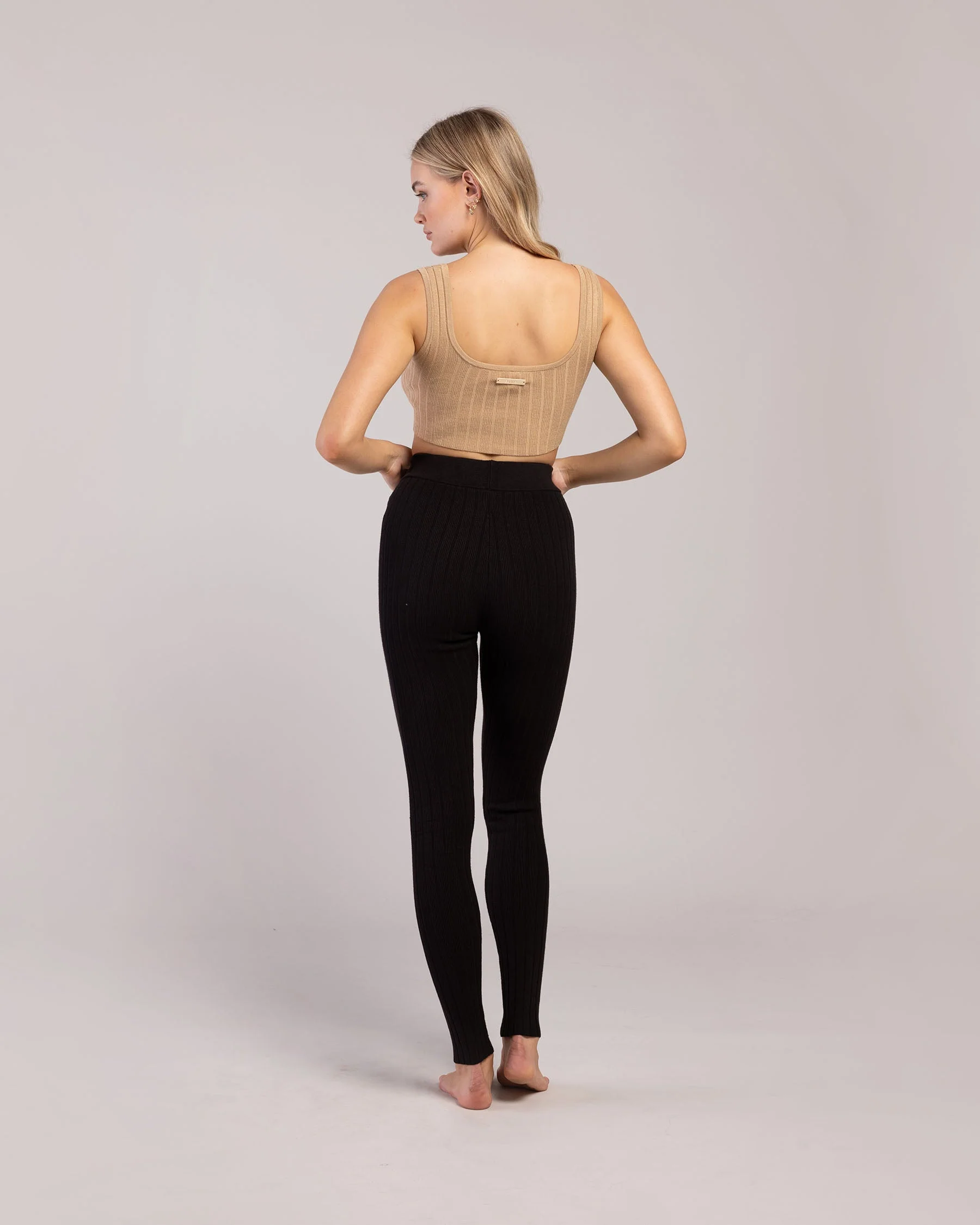 Rib Lounge Full Length Legging - Image 4