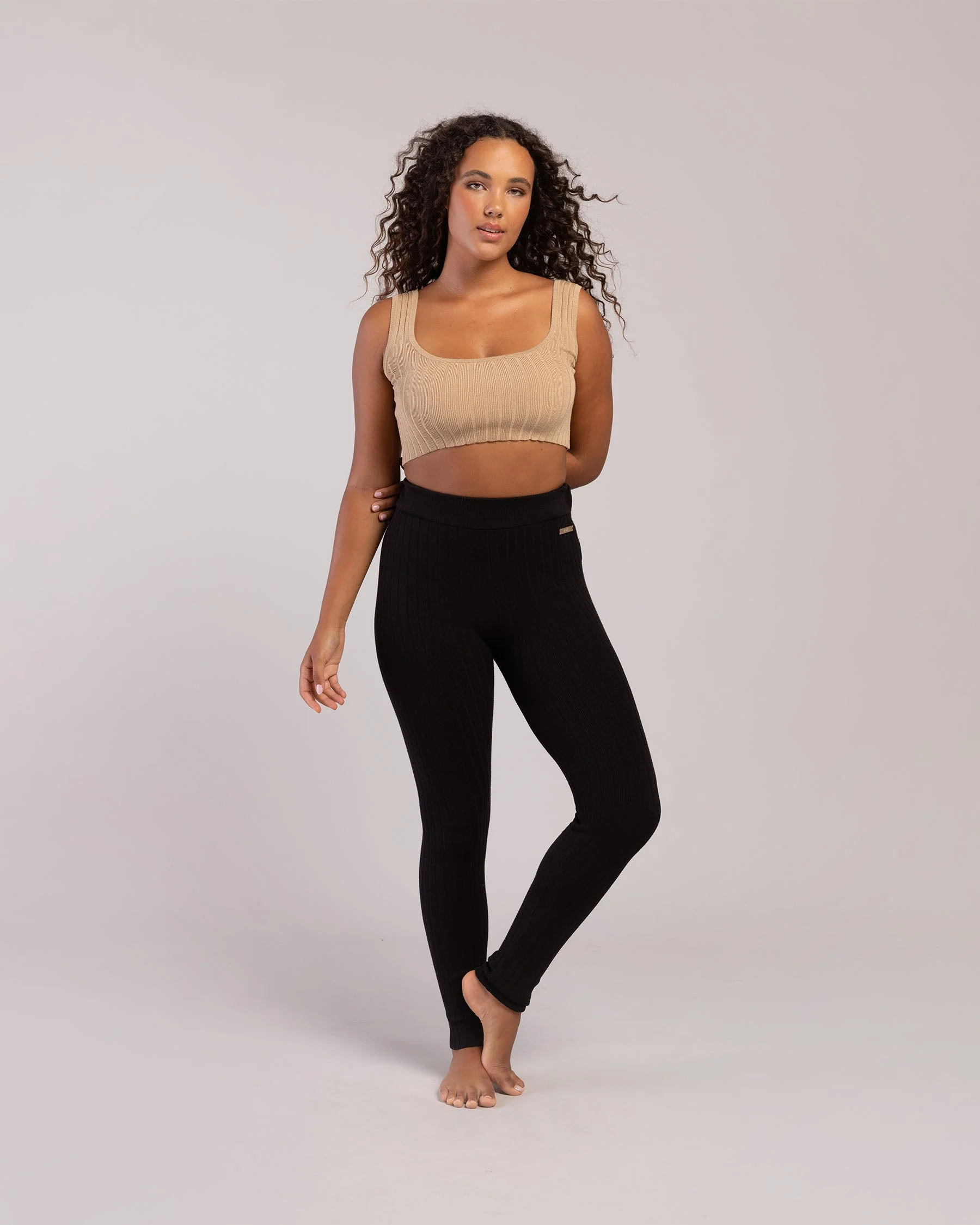 Rib Lounge Full Length Legging - Image 6