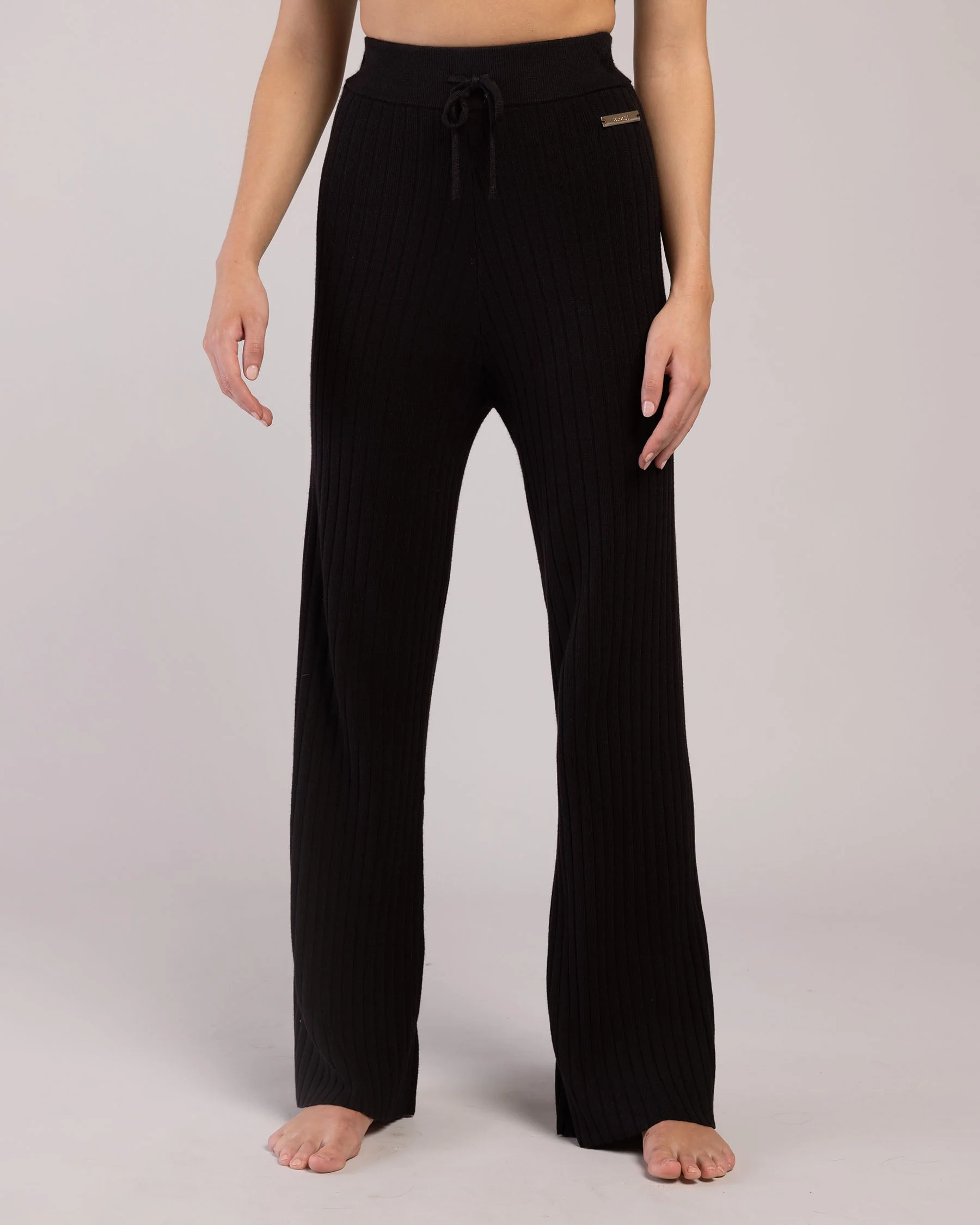 Rib Lounge Wide Leg Pant - Image 3