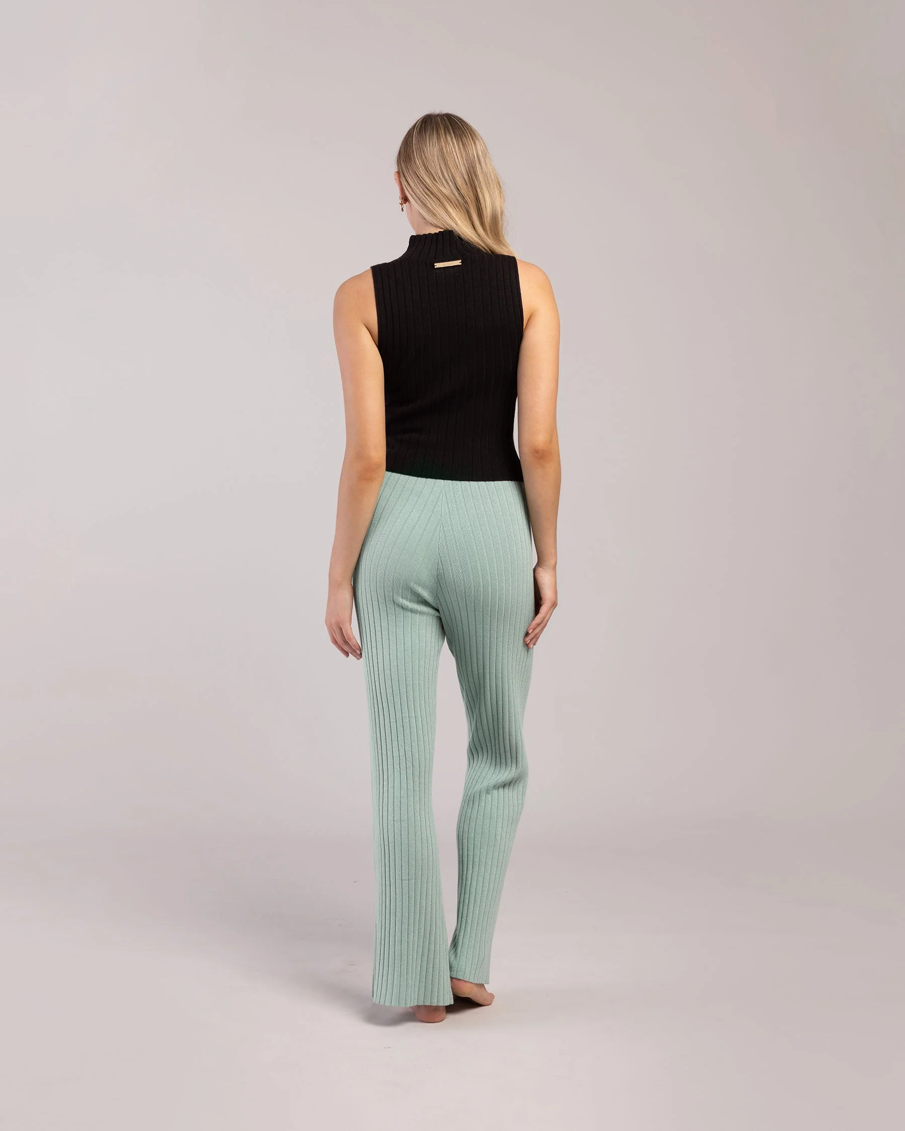 Rib Lounge Wide Leg Pant - Image 2