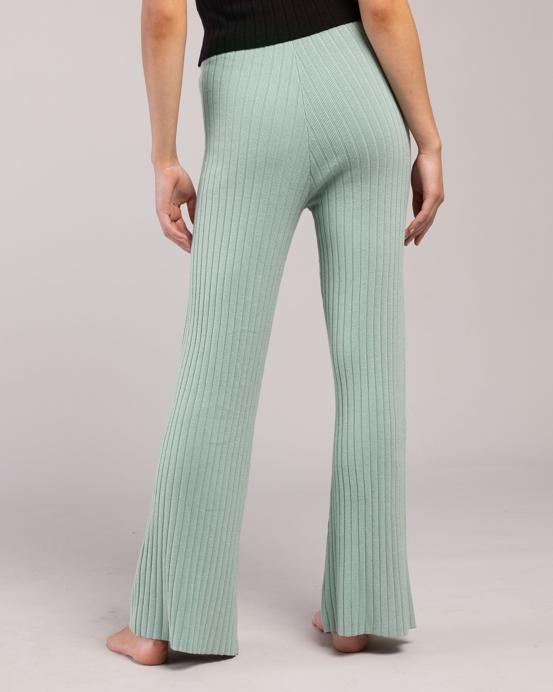 Rib Lounge Wide Leg Pant - Image 4